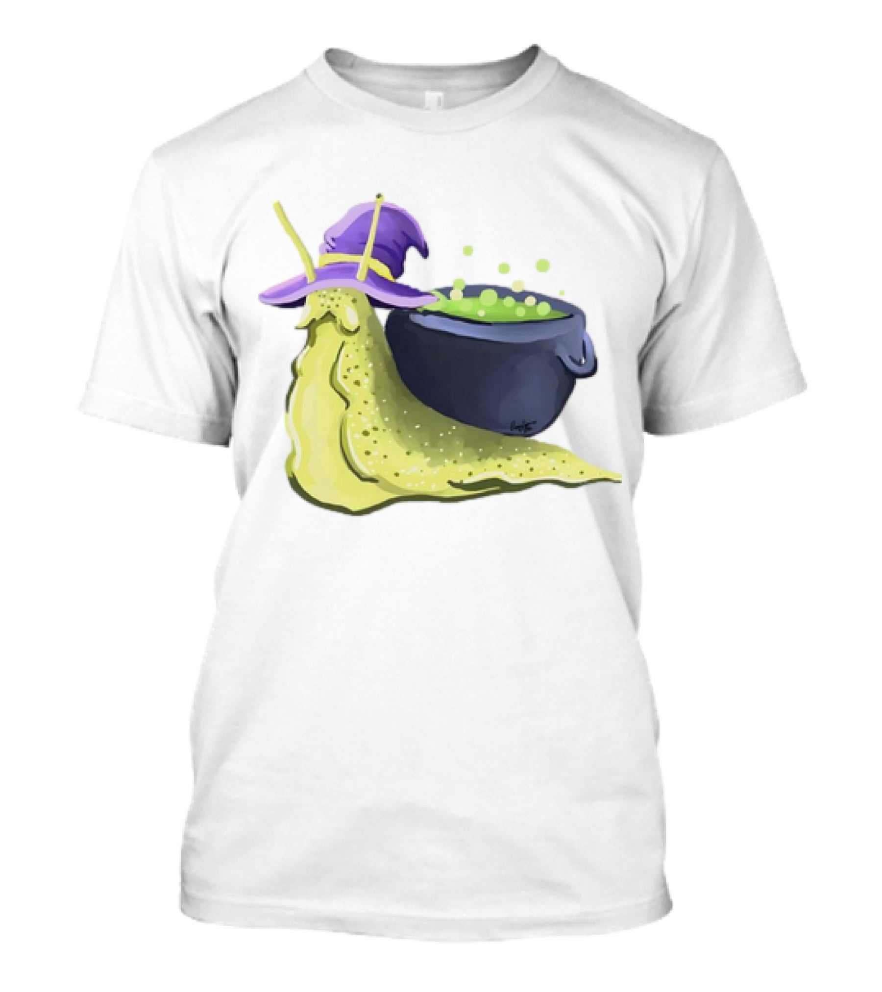 Cauldron Snail Classic Witch Hat Potion Magic T-Shirt
