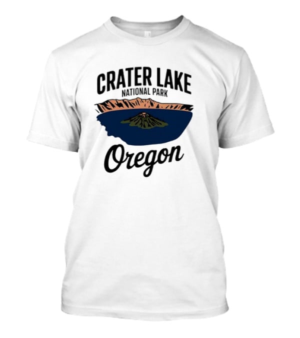 Crater Lake National Park Oregon Scenic Retro Exploration T-Shirt