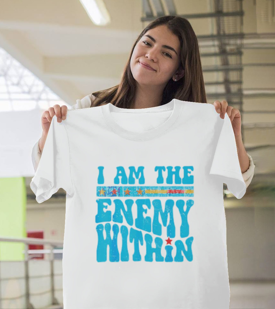 I Am The Enemy Within Retro America T-Shirt