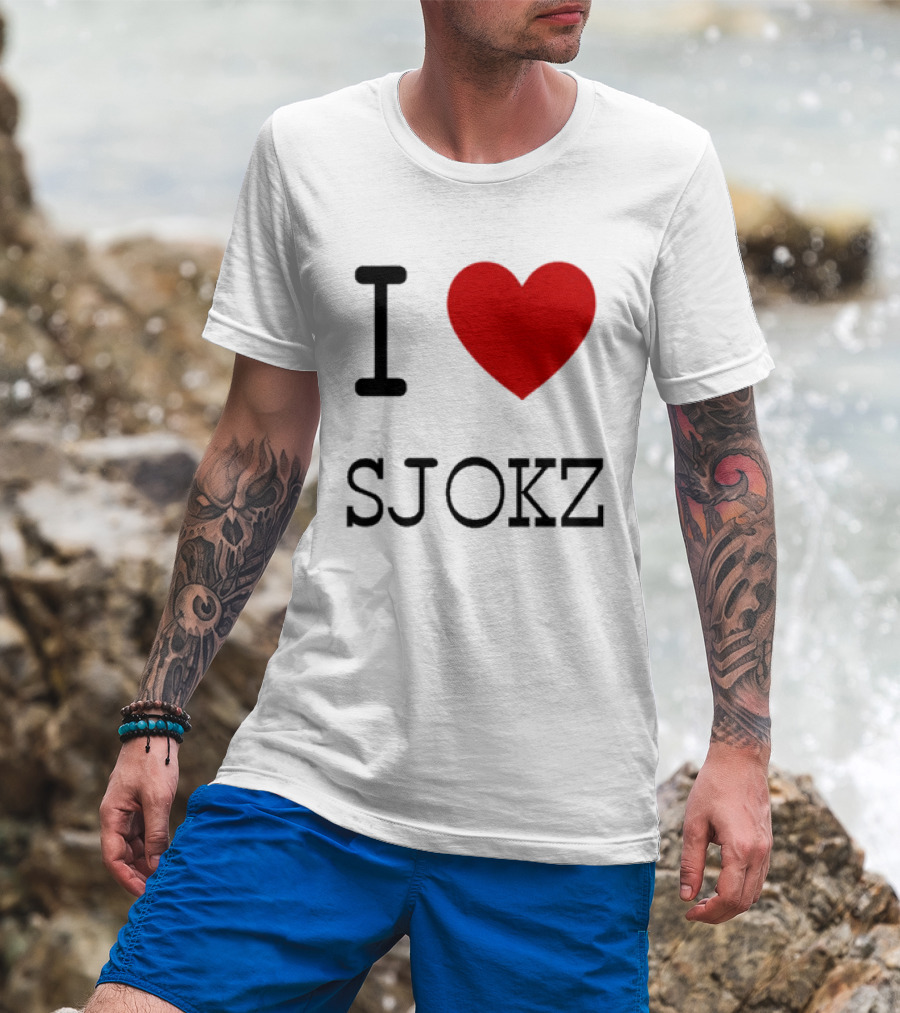 I Love Sjokz Fan T-Shirt Celebrating Popular Presenter T-Shirt