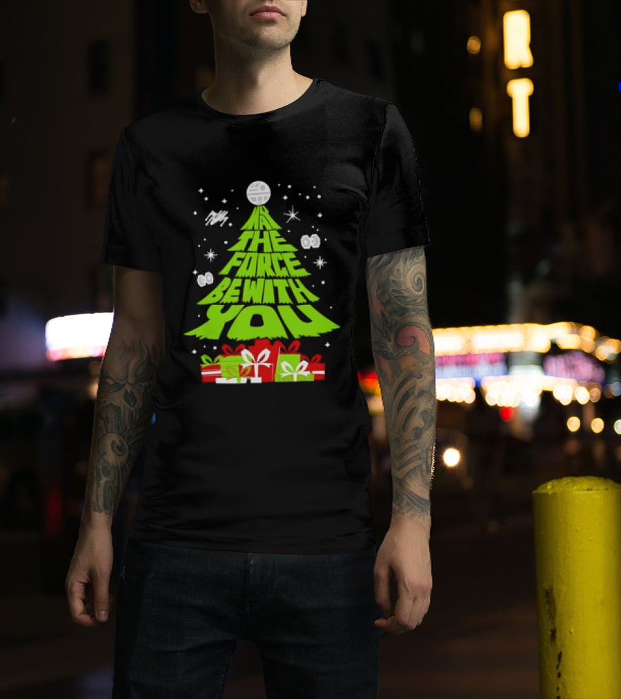 Star Wars May The Force Be With You Christmas Tree T-Shirt