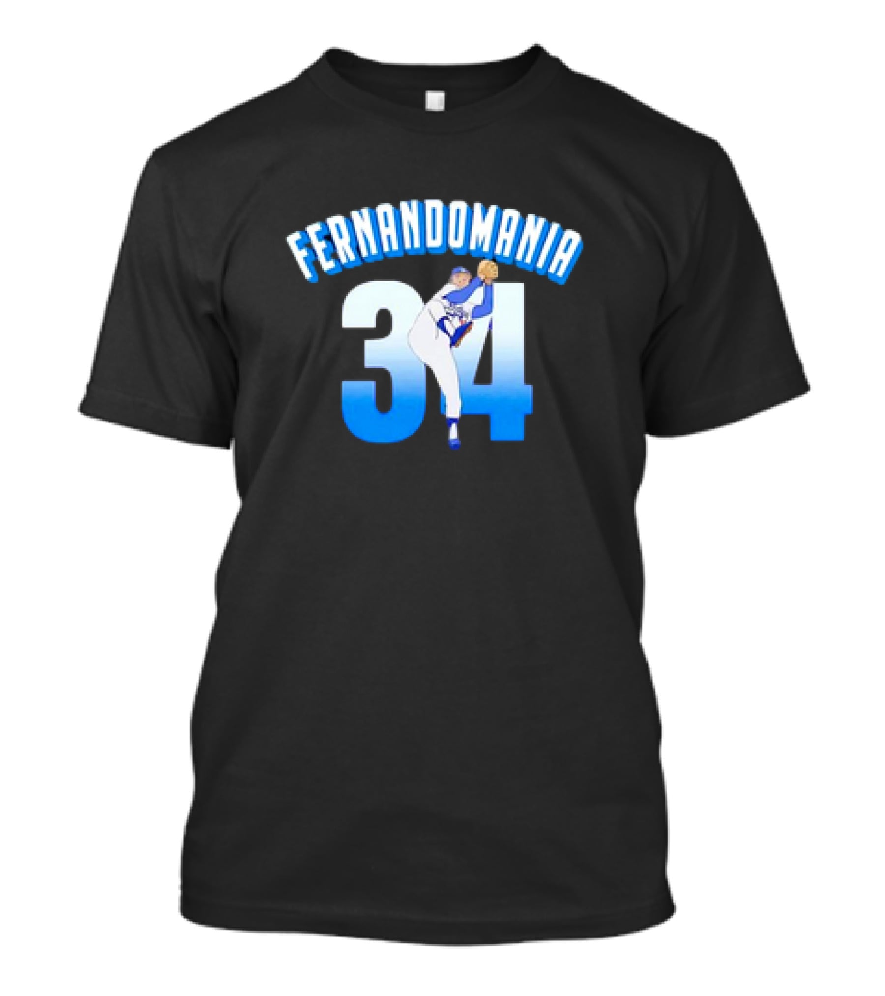 Fernandomania Vintage 34 Baseball Pitcher Iconic T-Shirt