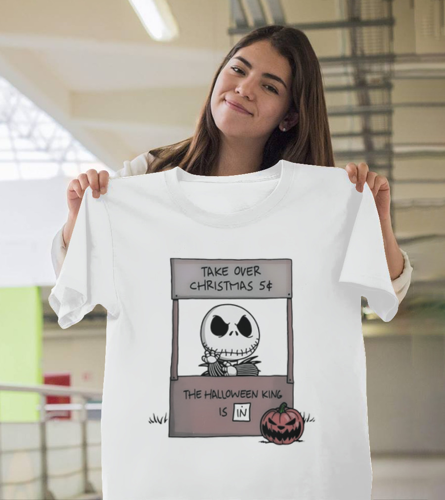 Jack Skellington Peanuts Take Over Christmas 5 The Halloween King Is In T-Shirt