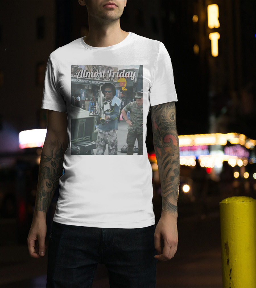 Almost Friday Rocket Launcher Fun Lamar Jackson T-Shirt