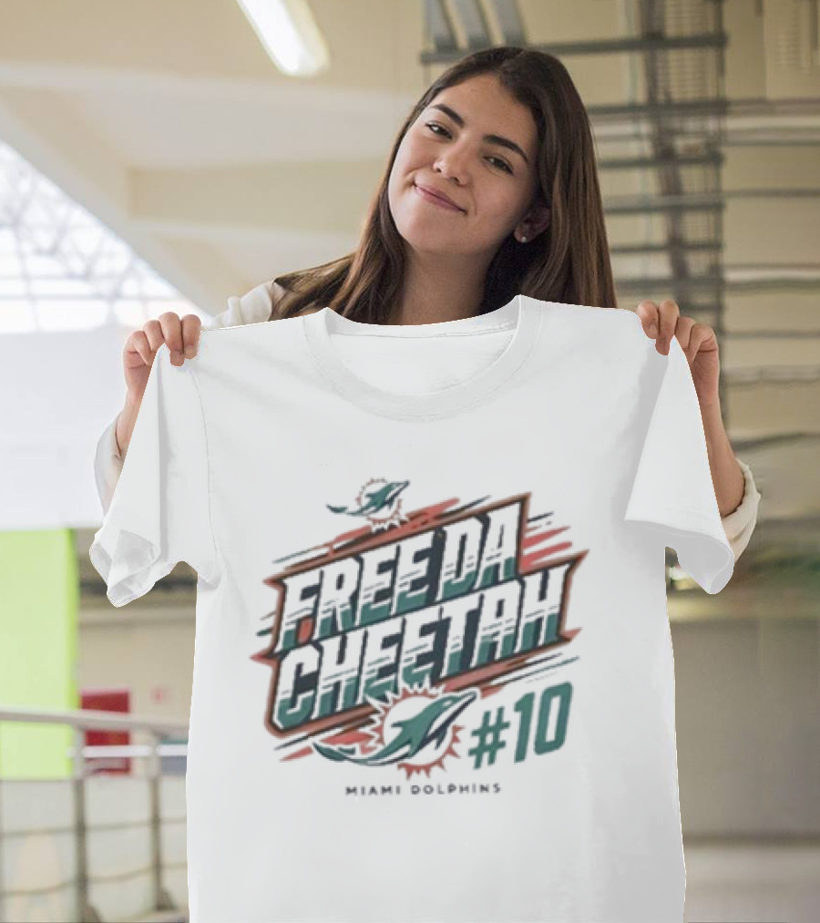 Free Da Cheetah Miami Dolphins #10 Tyreek Hill T-Shirt