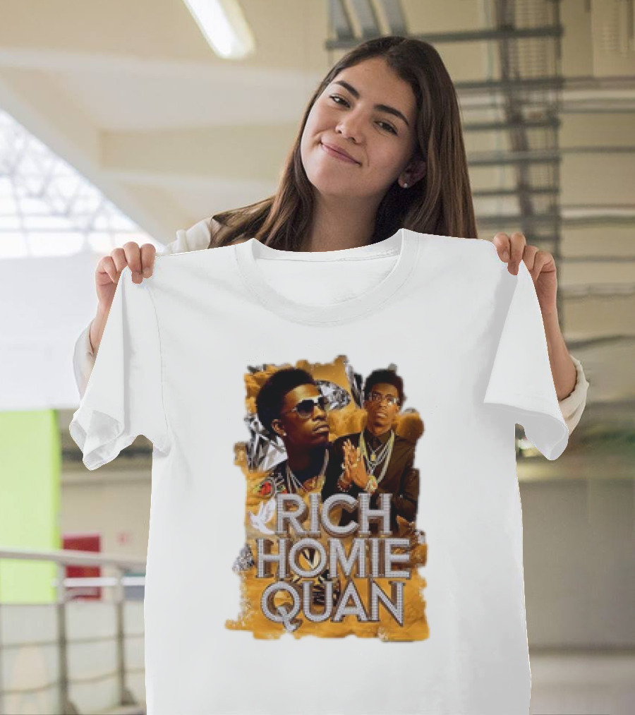 Rich Homie Quan Vintage Style Graphic Collage T-Shirt