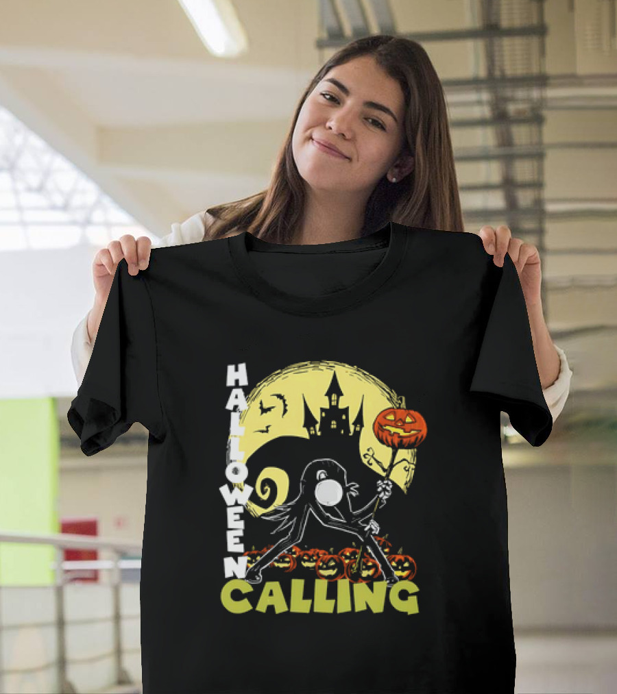 Halloween Calling Jack Skellington The Nightmare Before Christmas X The Clash London Calling T-Shirt