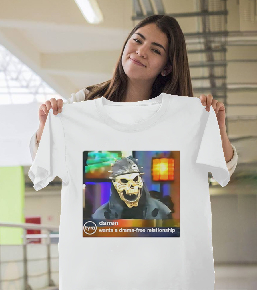 Tyra Darren Wants A Drama-Free Relationship Skeleton Mask T-Shirt