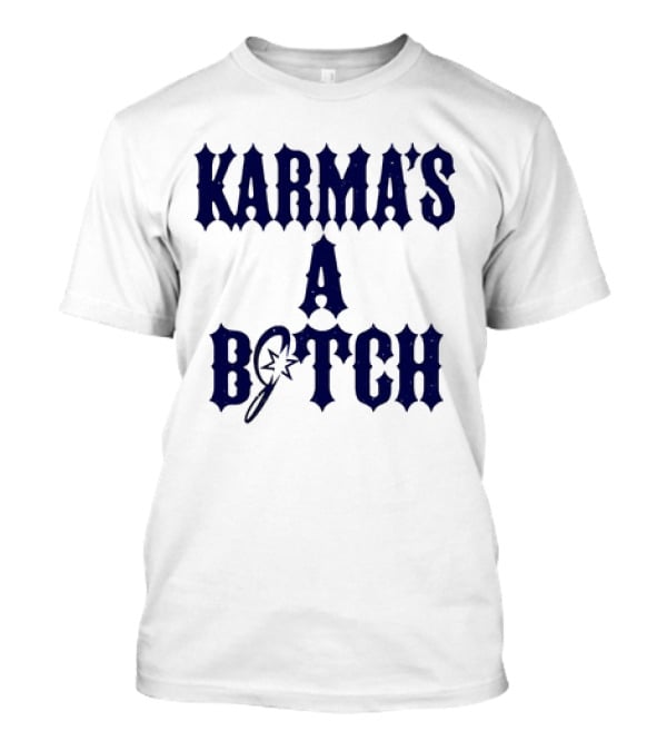 Karma's A Bitch Magic Wand Stars T-Shirt