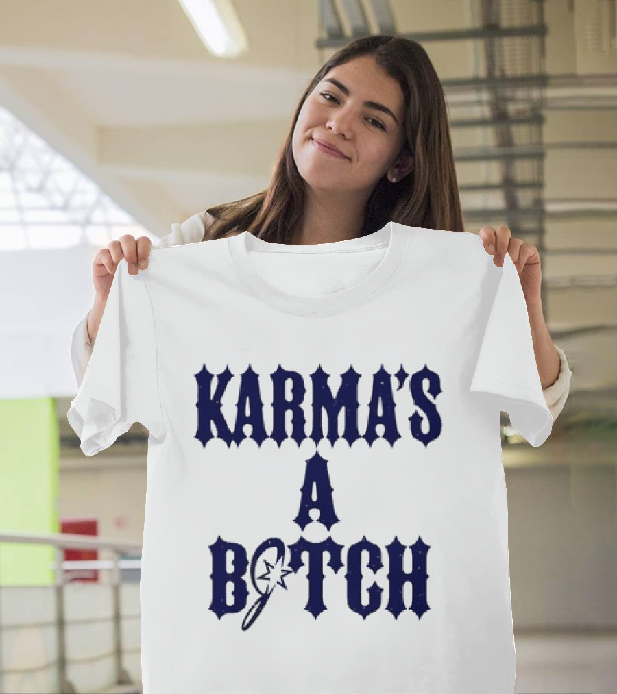 Karma's A Bitch Magic Wand Stars T-Shirt