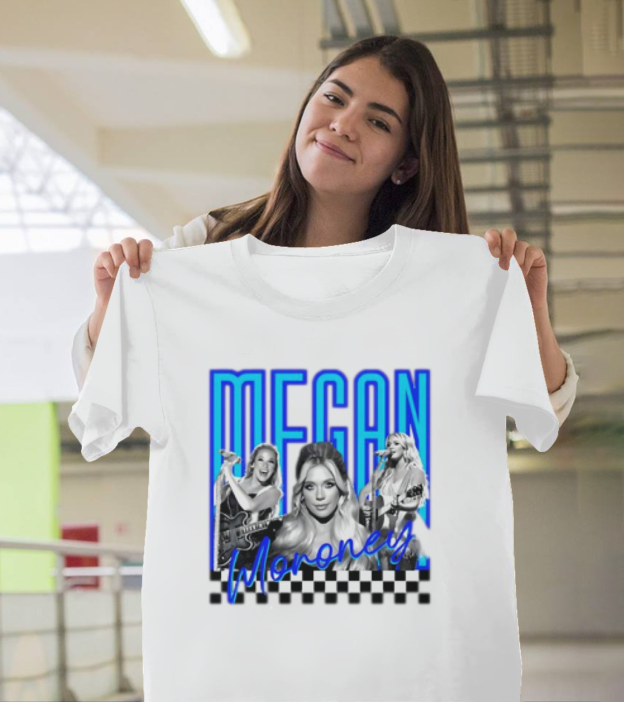 Megan Moroney Country Music Retro Checkered T-Shirt