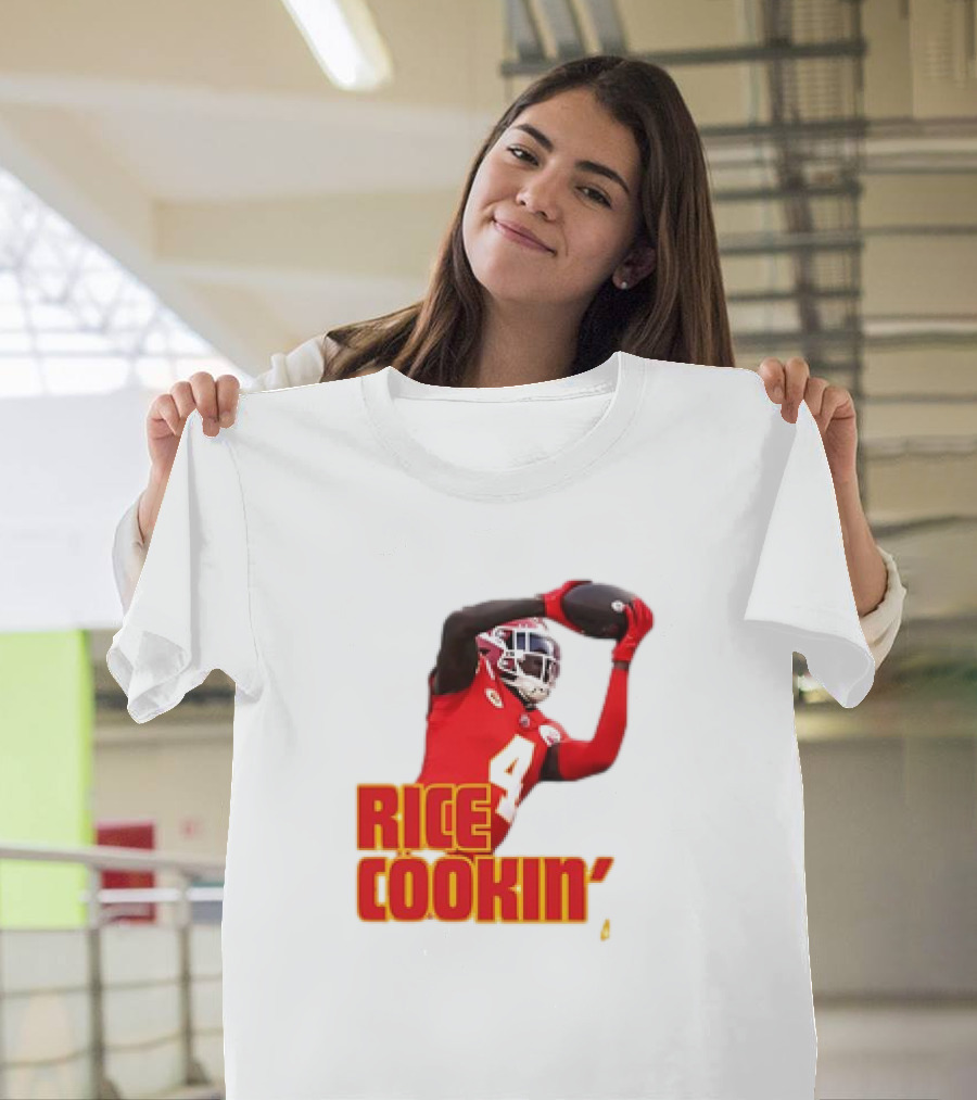 Rasheed Rice Cookin' Kansas City Chiefs Football WR1 T-Shirt