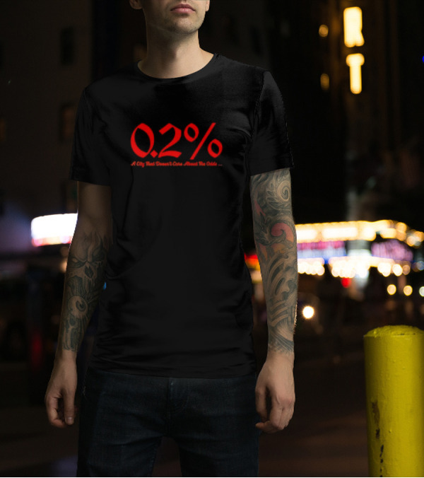 0.2 Percent Detroit Baseball A City That Doesn't Care About The Odds T-Shirt