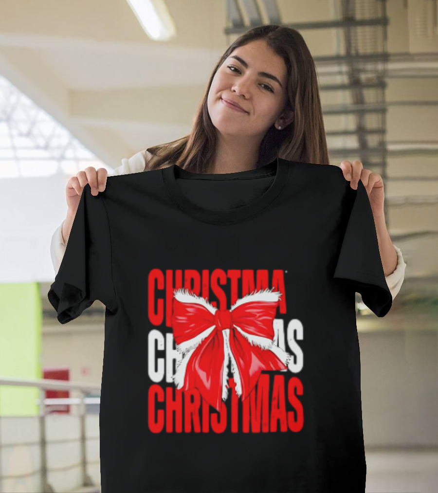 Christmas Santa Claus Bow T-Shirt