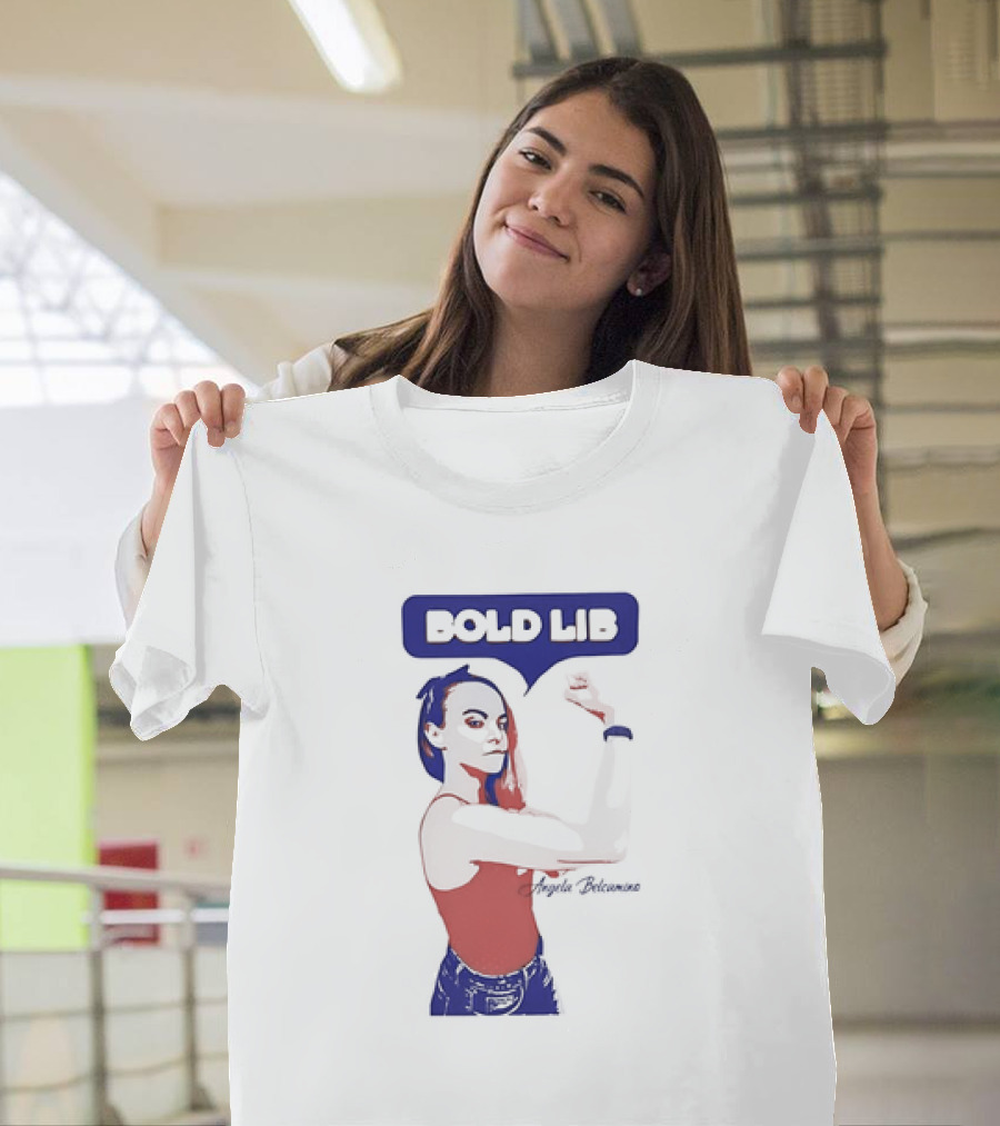 Bold Lib Angela Belcamino Retro Style Empowerment T-Shirt