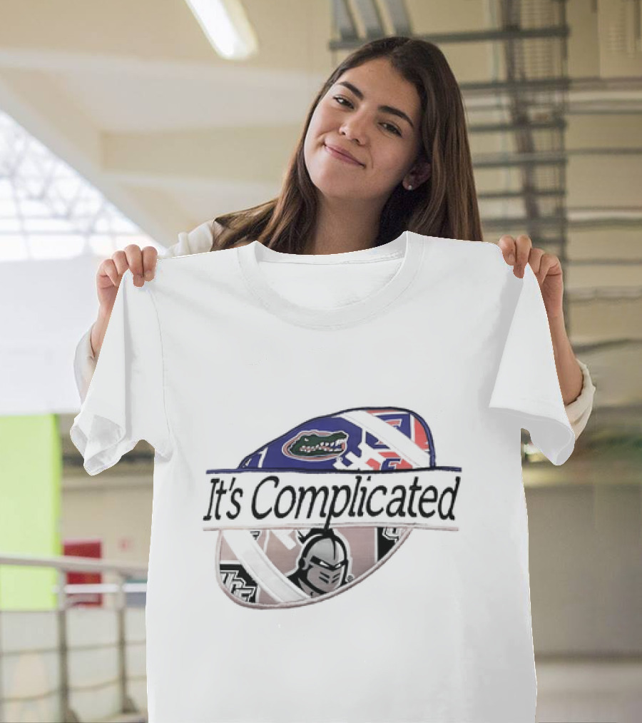 It's Complicated Florida Gators UCF Knights Logo Sports Rivalry T-Shirt