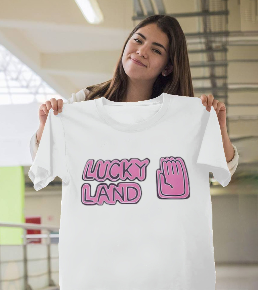 Lucky Land Jojo Jotaro Hand Pink T-Shirt