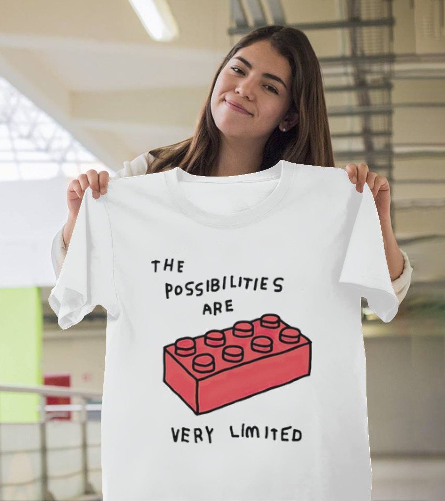 The Possibilities Are Very Limited Red Brick Block T-Shirt