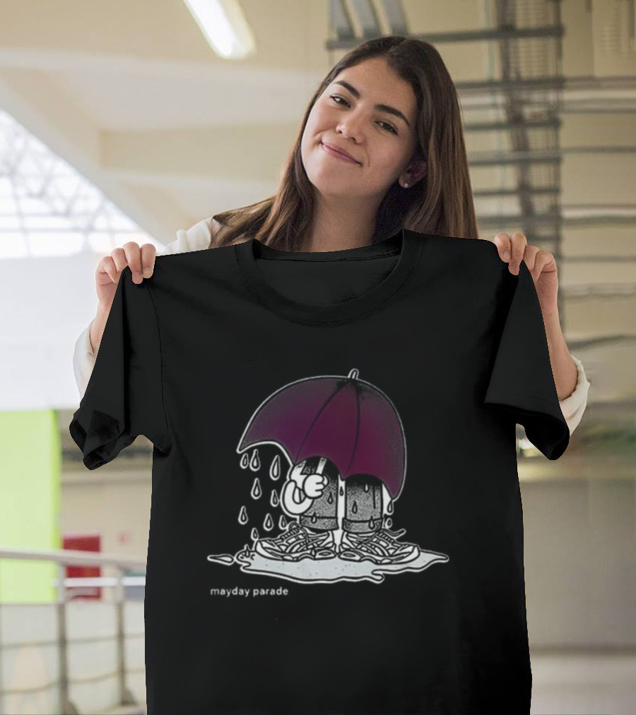 Mayday Parade Don't Rain 2024 Umbrella Drip T-Shirt
