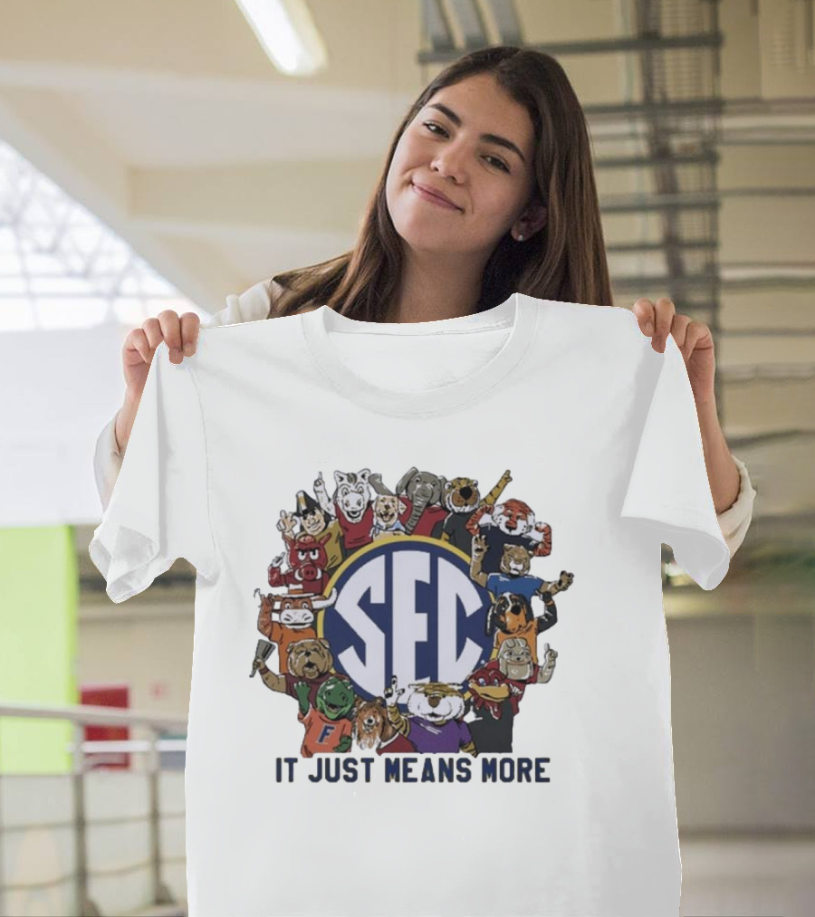 SEC Mascot Circle It Just Means More T-Shirt