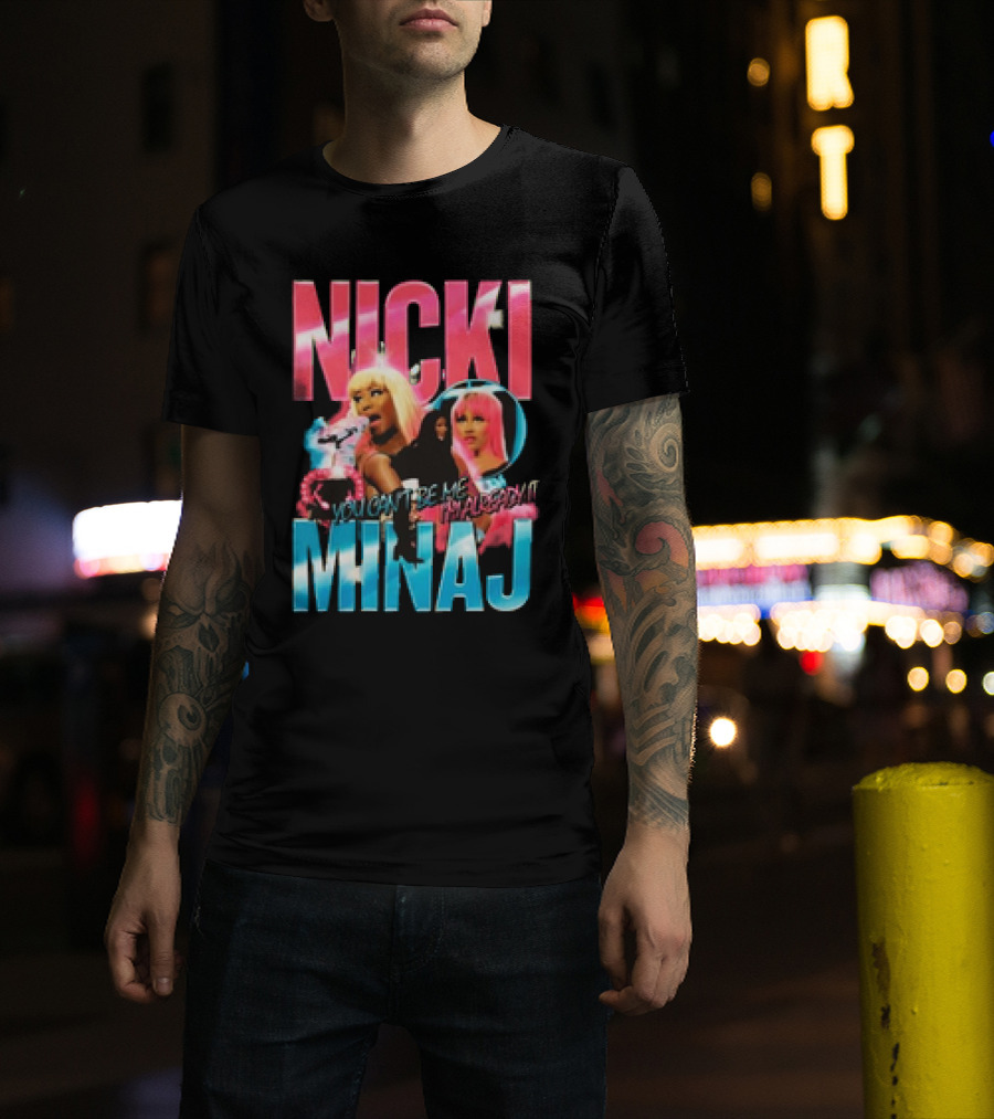 Nicki Minaj You Can't Fire Me I'm Already Lit Pink Friday 2 World Tour T-Shirt