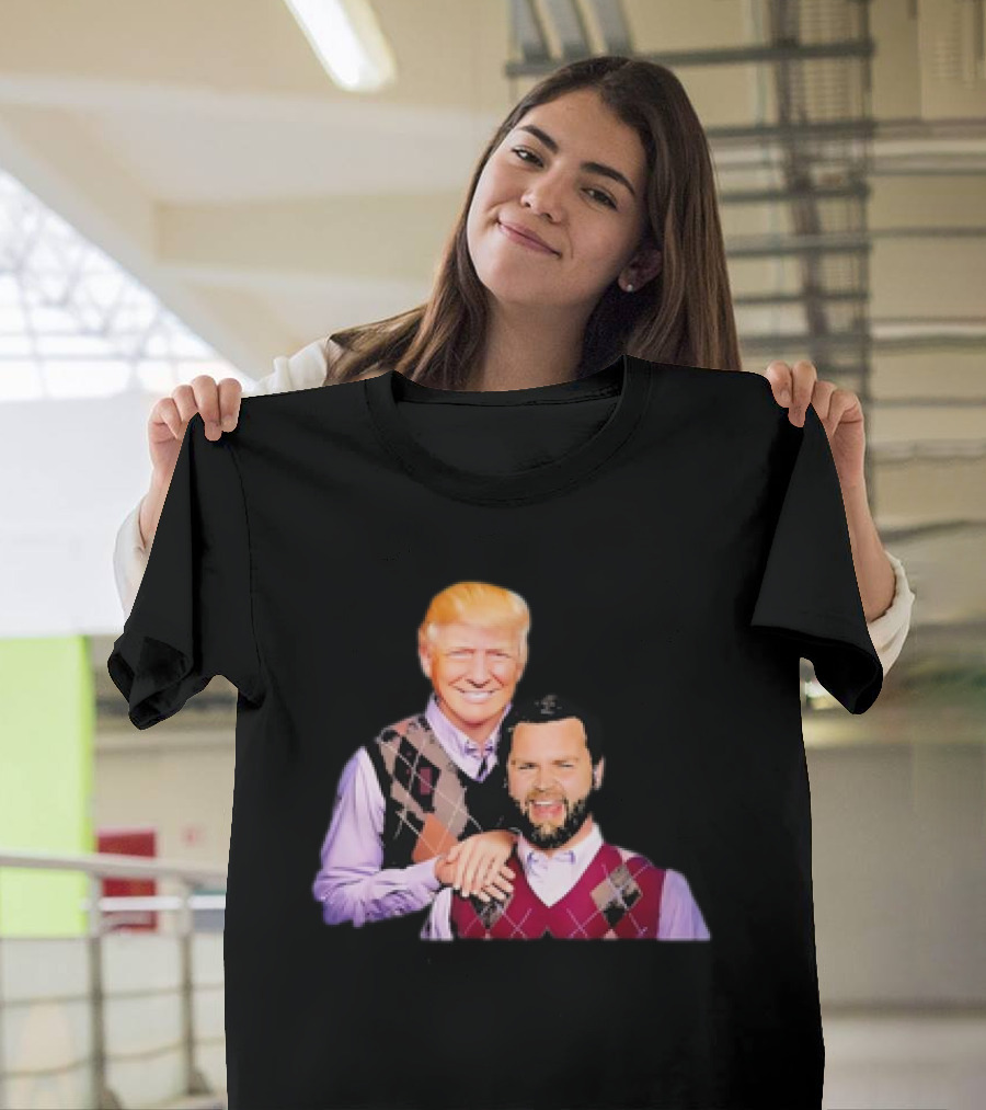 Trump Vance 2024 Funny Parody Brothers Argyle Sweater Image T-Shirt