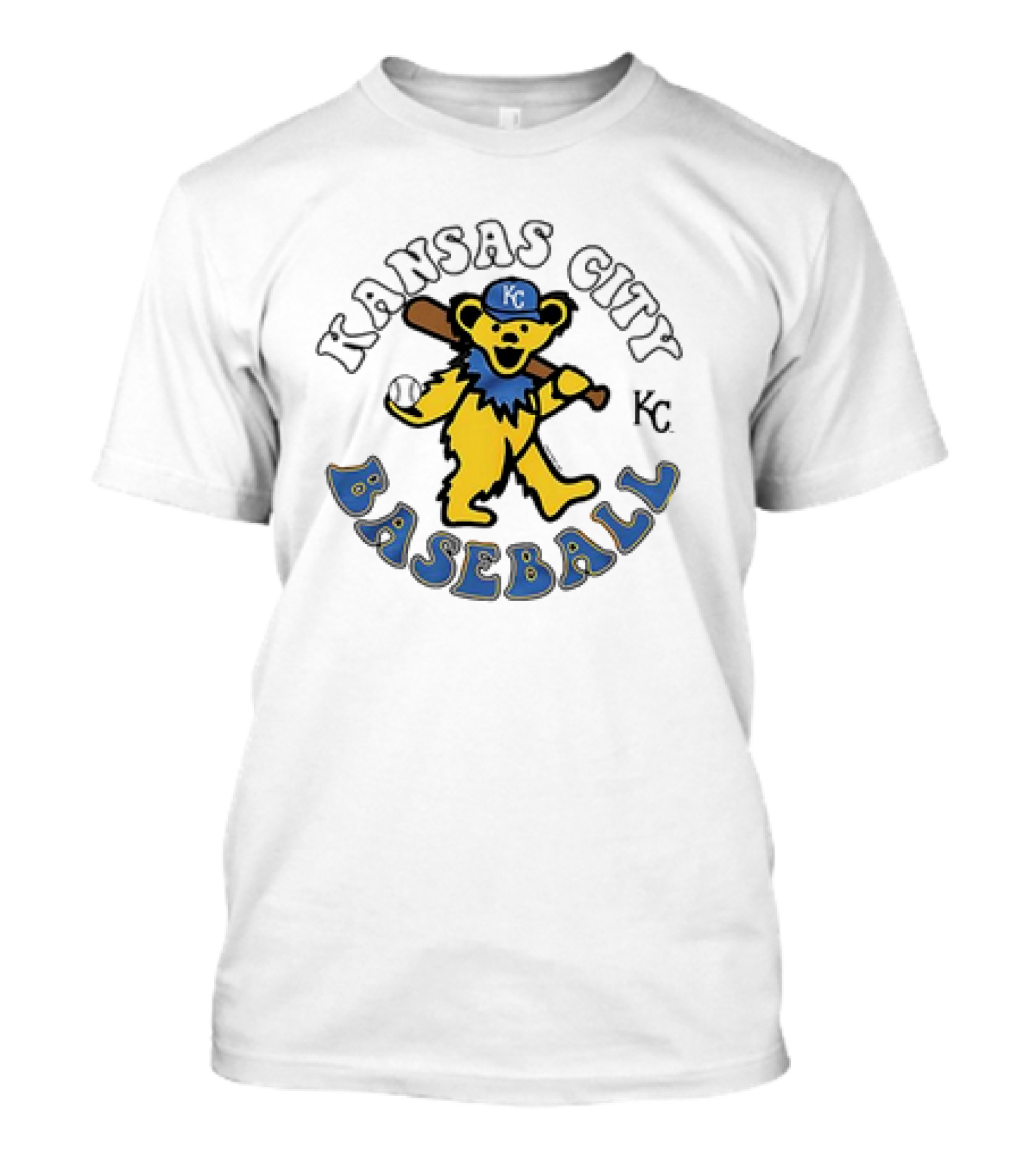 Kansas City Royals Baseball KC Grateful Dead Homage T-Shirt