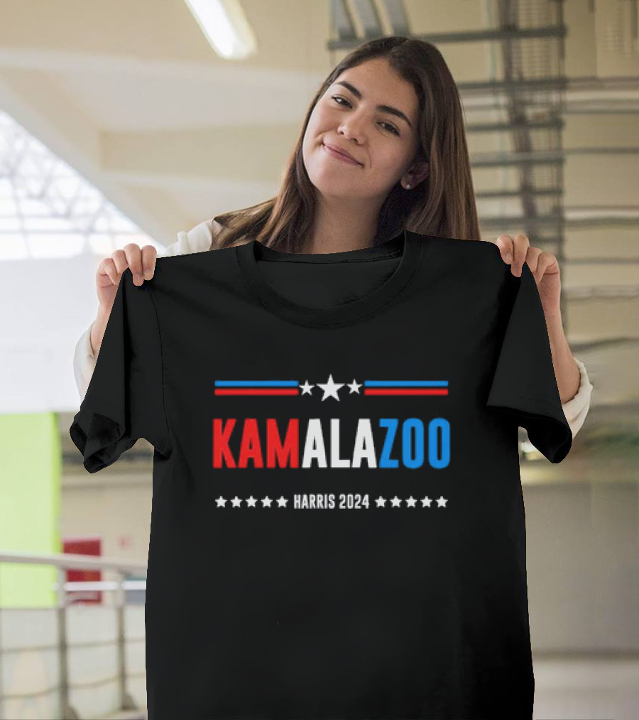 Kamalazoo Harris 2024 Red White Blue Stars T-Shirt