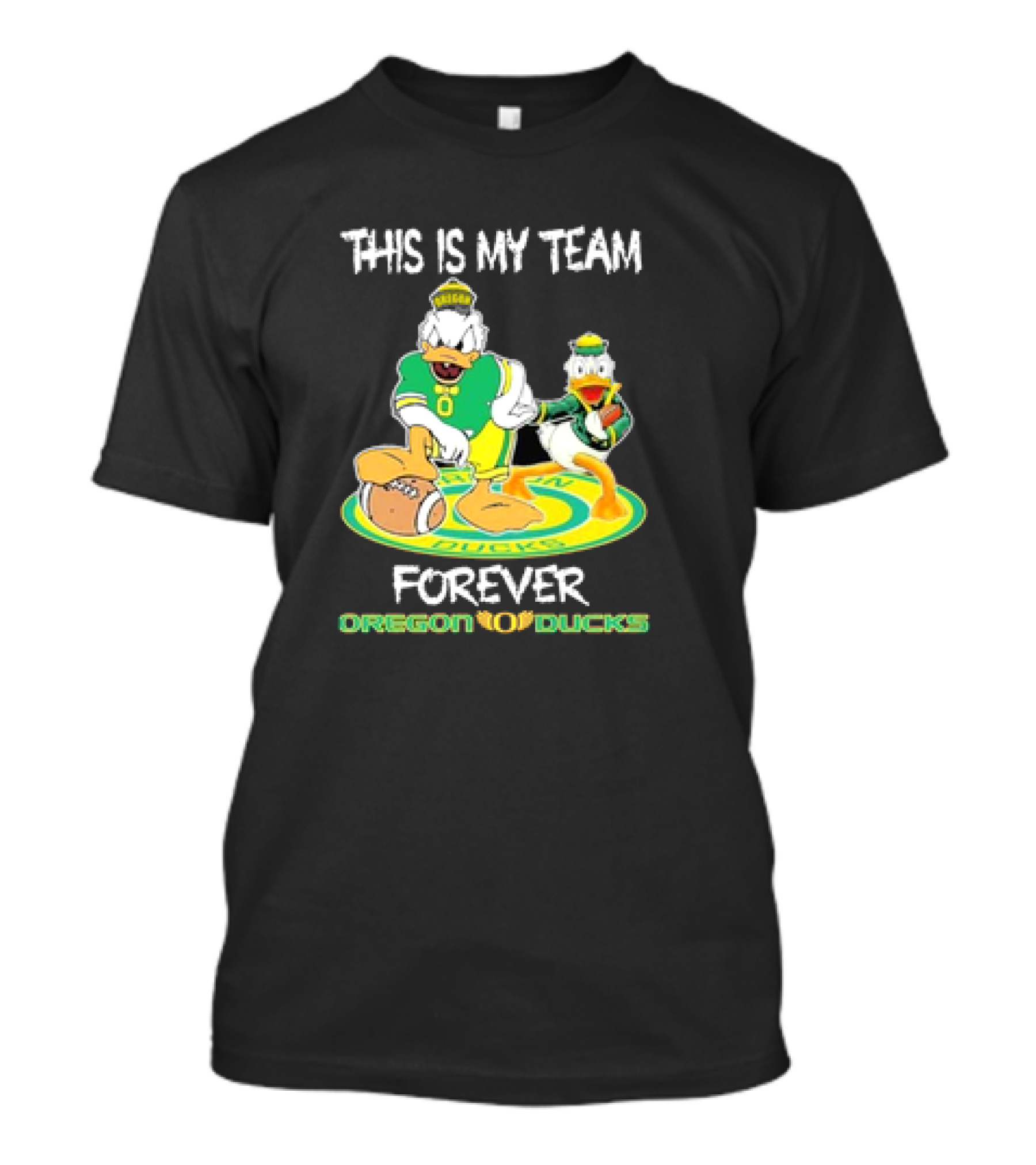 This Is My Team Oregon Ducks Mickey Donald Forever T-Shirt