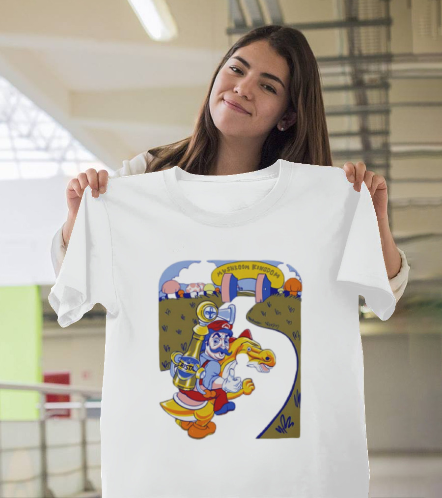 Nice of the Princess to Invite Us Mushroom Kingdom 4th Geary Super Mario T-Shirt