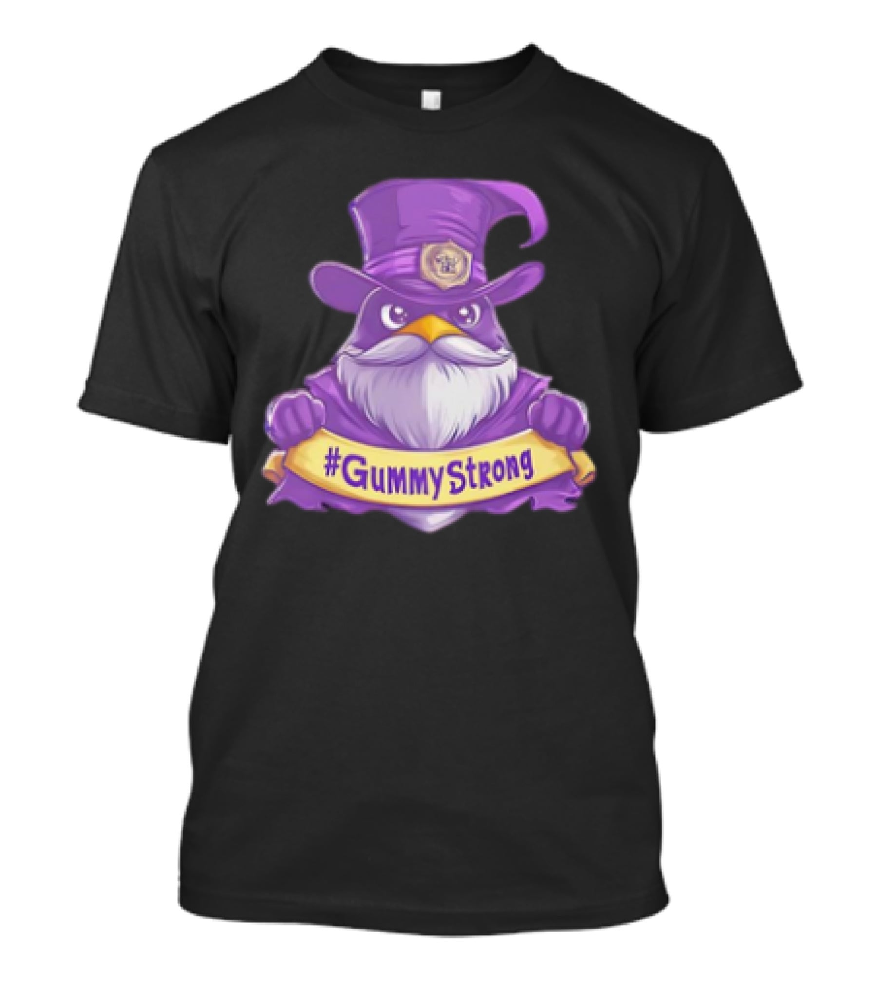 GummyStrong Purple Wizard Owl Emblem T-Shirt