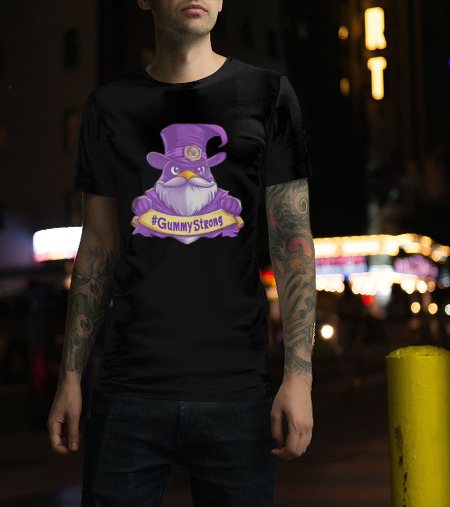 GummyStrong Purple Wizard Owl Emblem T-Shirt