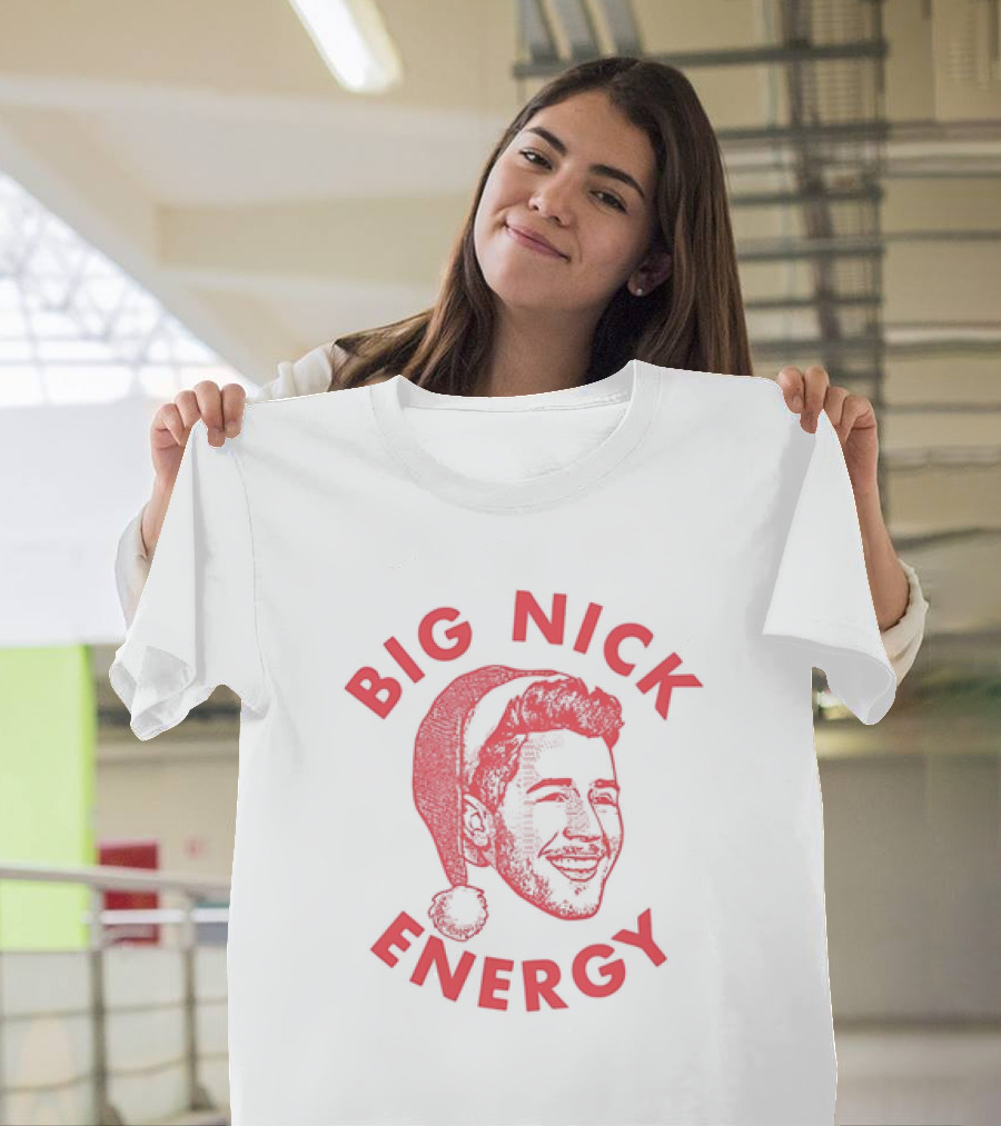 Jonas Brothers Big Nick Energy Christmas Hat T-Shirt