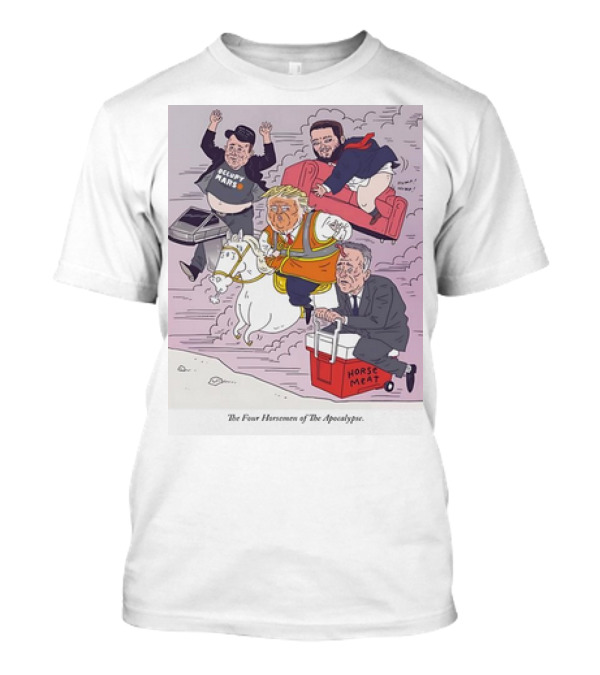 Us Election 2024 The Four Horsemen Depicting Political Figures Riding Into Chaos T-Shirt