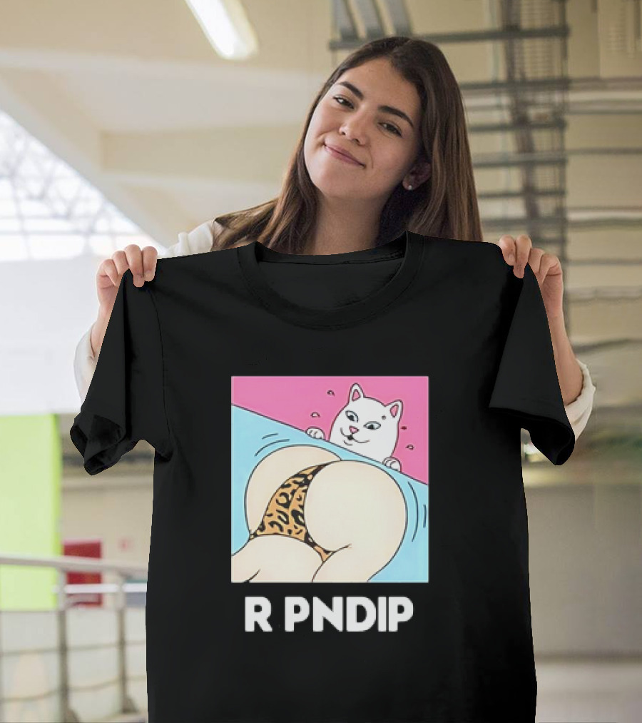 RIPNDIP Peaches and Nerm Silly Cat Leopard Print T-Shirt