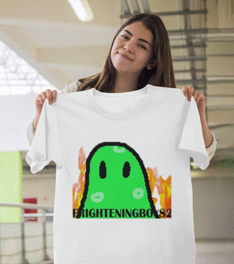 FRIGHTENINGBOY82 Slime with Fire Background T-Shirt