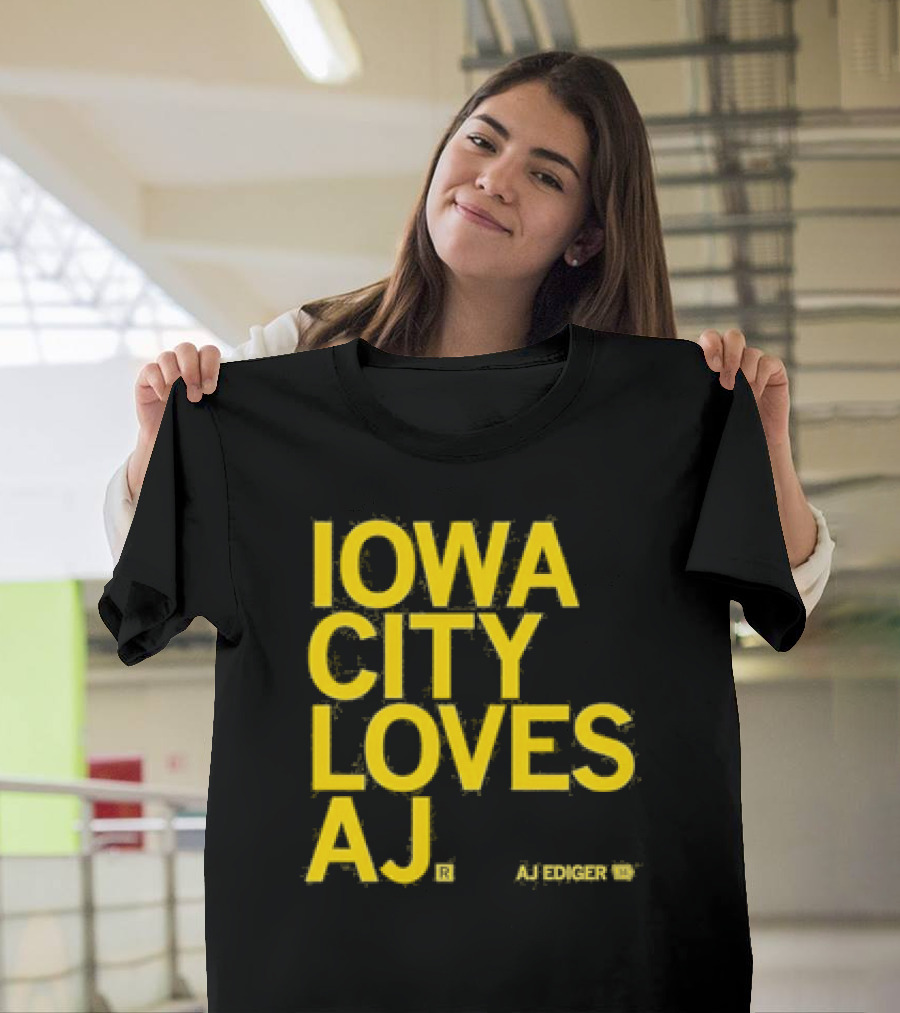 Iowa City Loves AJ Ediger T-Shirt