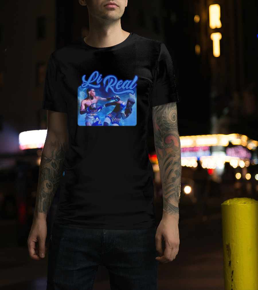 Li Real Boxing Match Action Scene T-Shirt