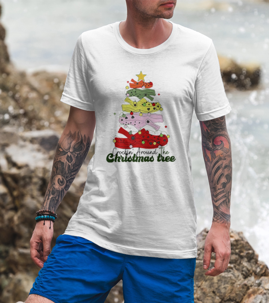 Crockin' Around The Christmas Tree Crocs Holiday T-Shirt