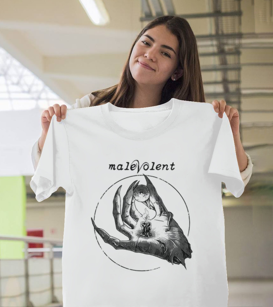 Malevolent Hand with Candle and Eye in Circle T-Shirt