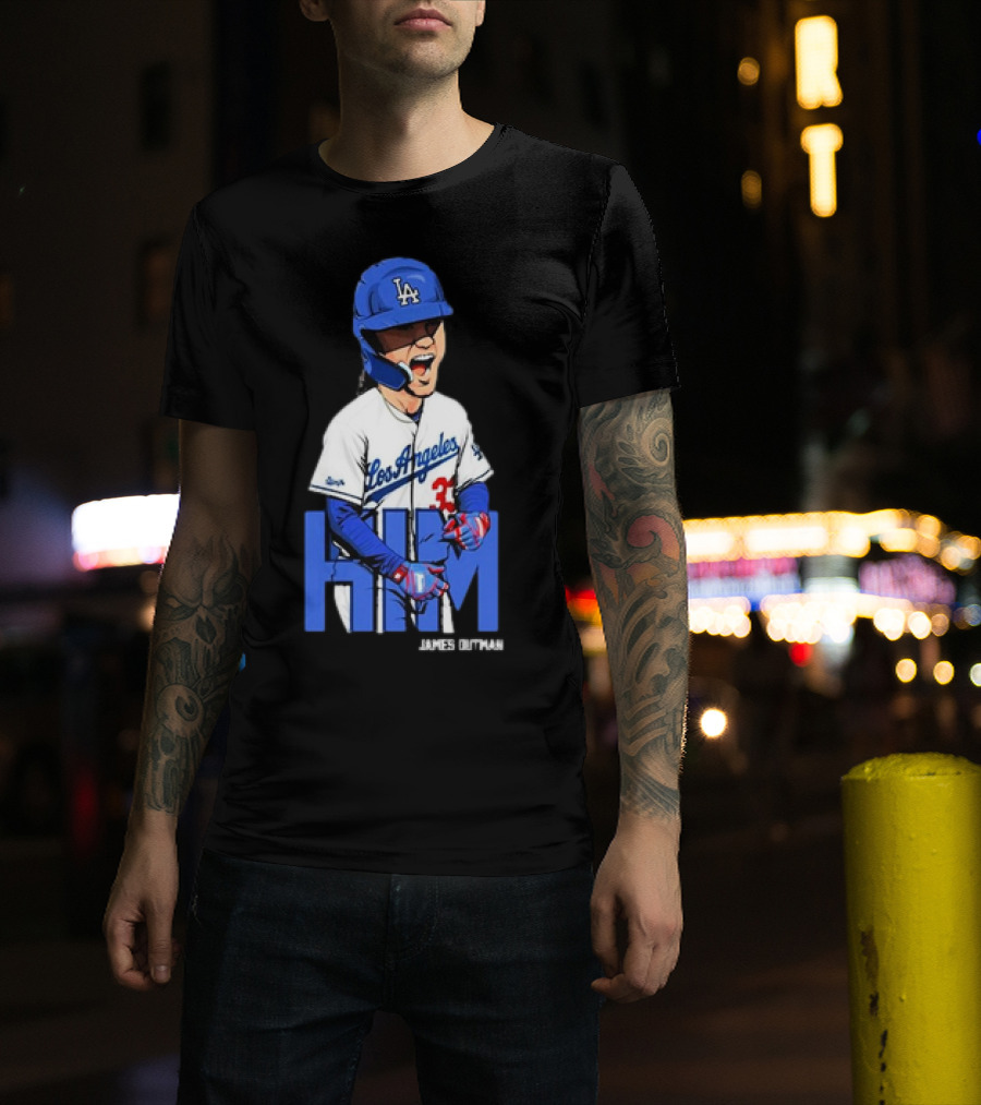 Los Angeles Dodgers James Outman HIM Baseball T-Shirt