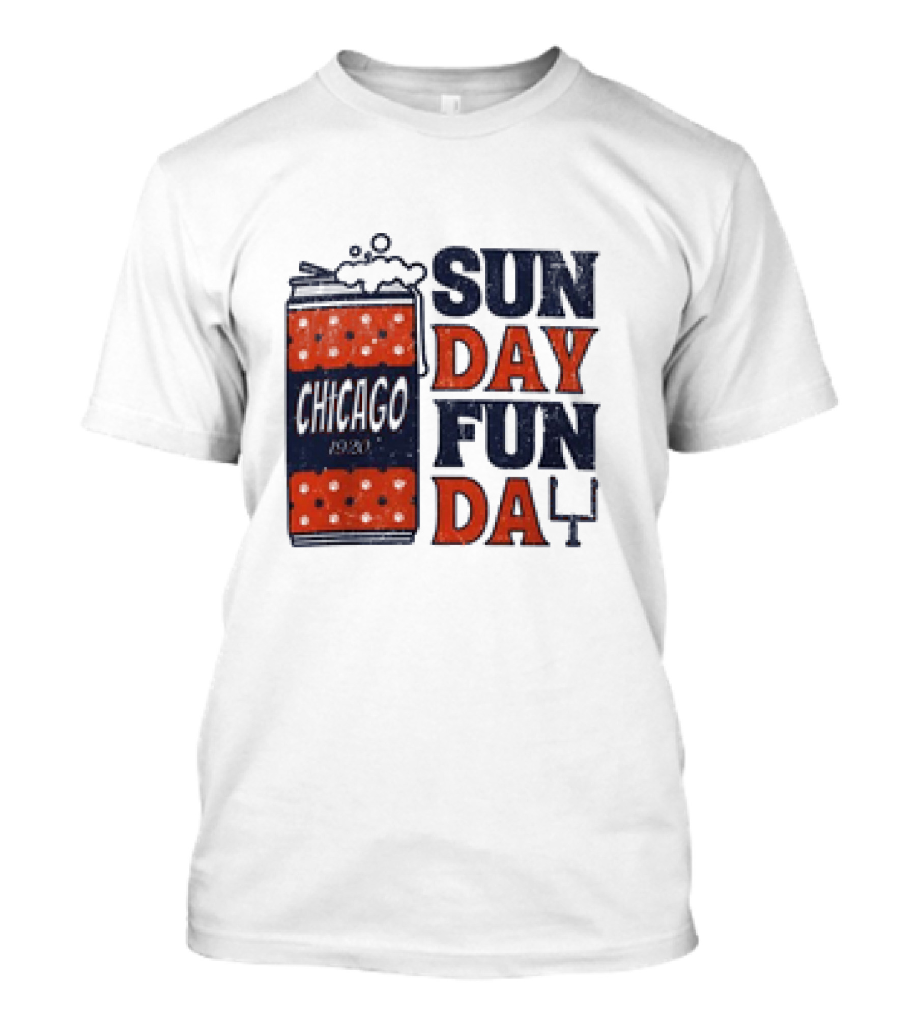 Chicago Sunday Fun Day 1923 Football Can T-Shirt