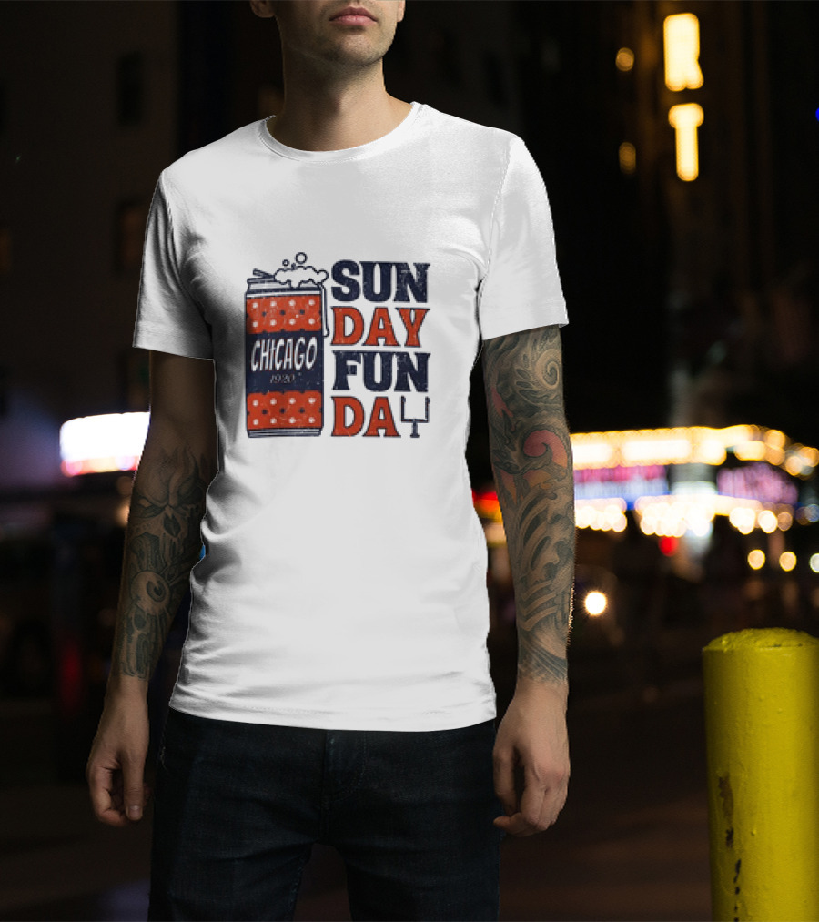 Chicago Sunday Fun Day 1923 Football Can T-Shirt