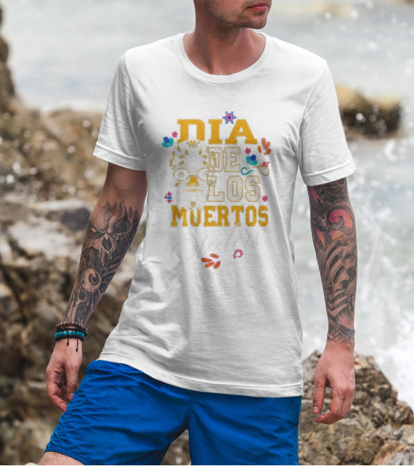 Pittsburgh Steelers Dia De Los Muertos Skull Flowers T-Shirt