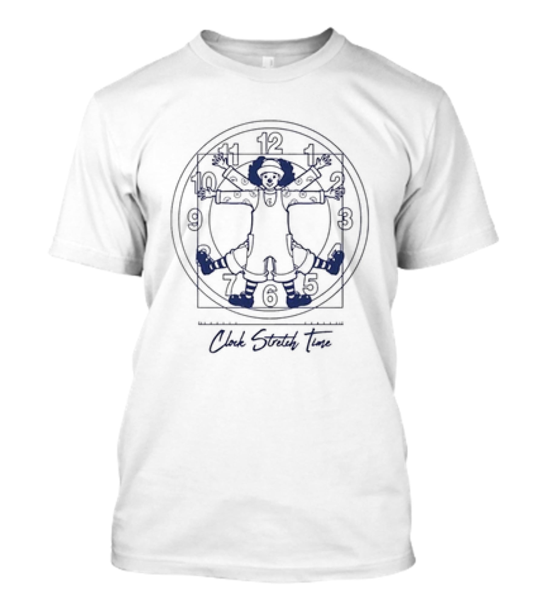 Big Comfy Couch Clock Stretch Time T-Shirt