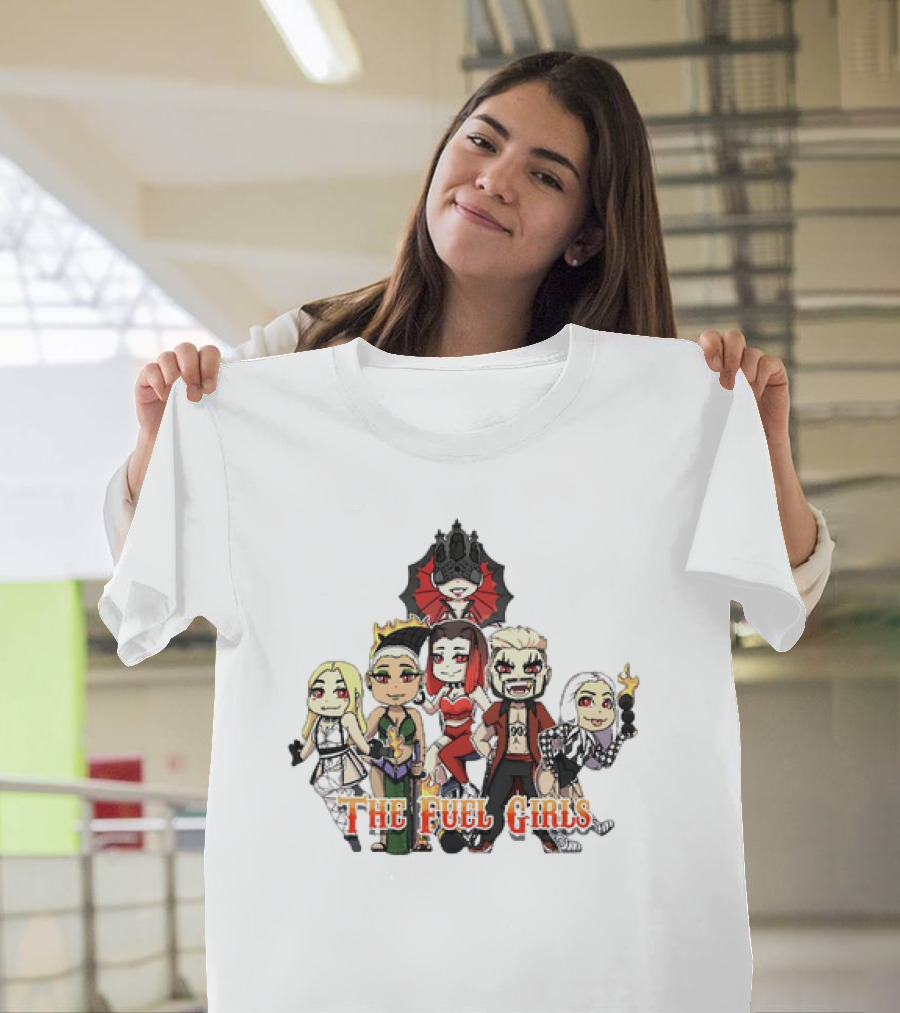 The Fuel Girls Team Classic Cartoon Characters T-Shirt