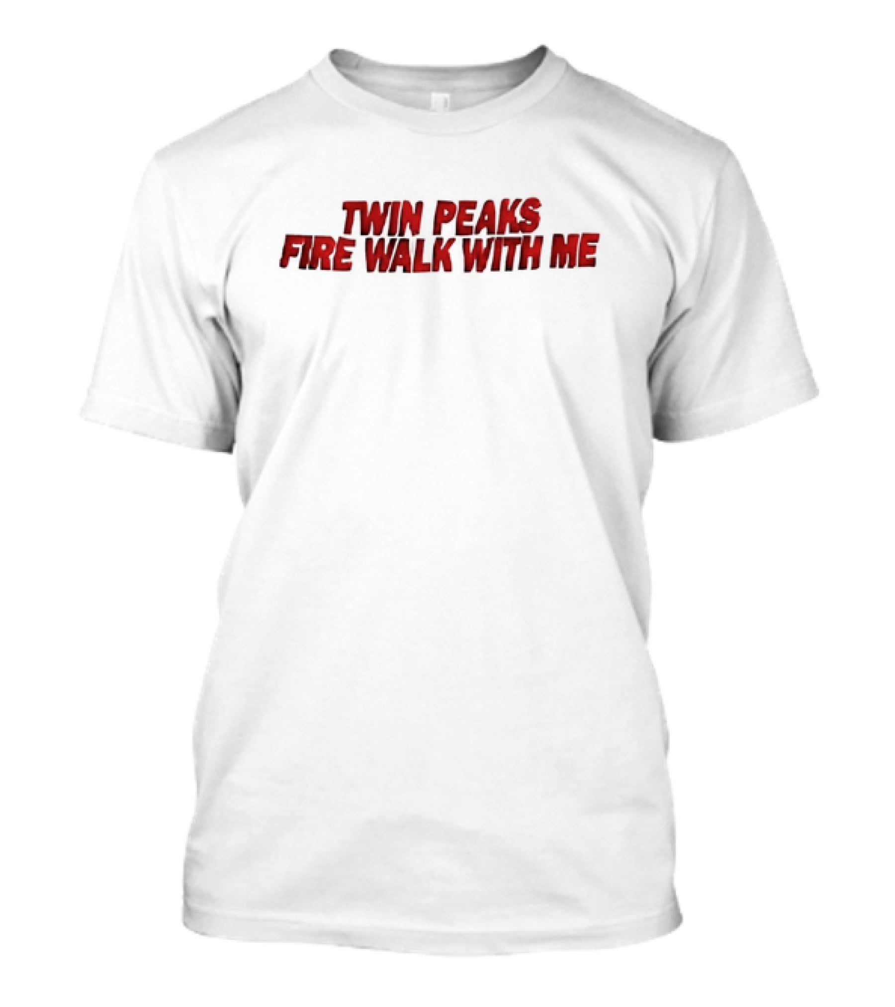Twin Peaks Fire Walk With Me Text Red T-Shirt