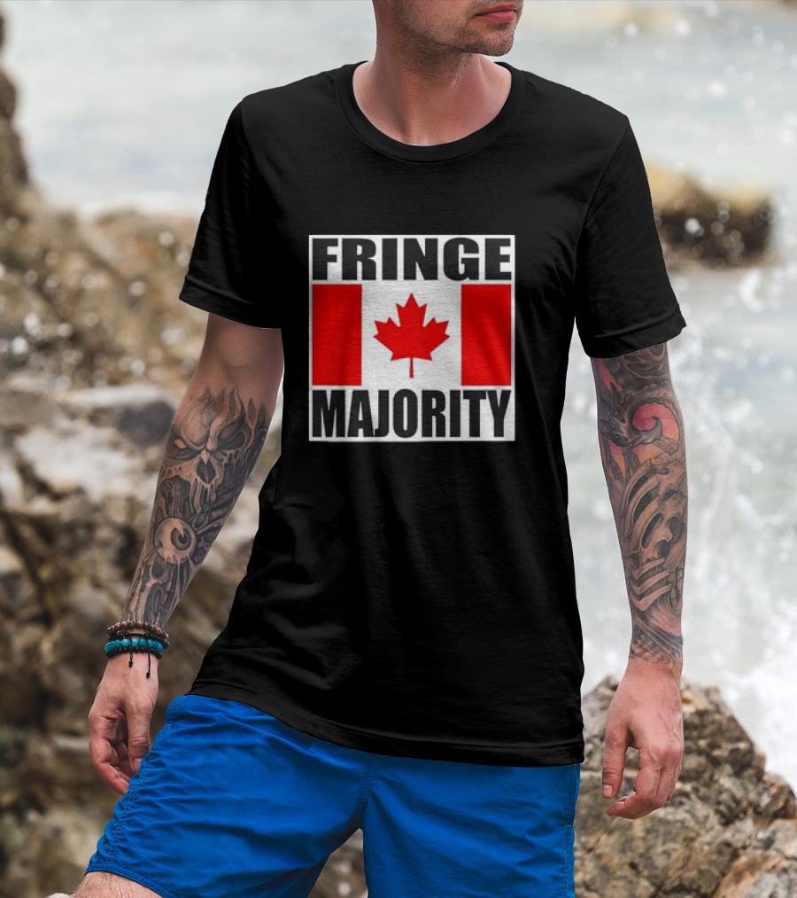 Fringe Majority Canada Flag Maple Leaf T-Shirt