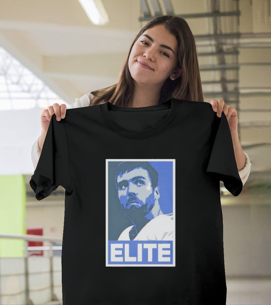 Joe Flacco ELITE Poster Style Blue T-Shirt