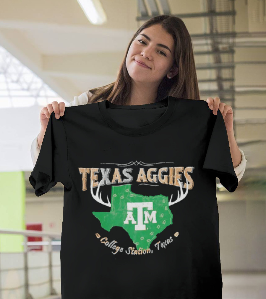 Texas Aggies A&M College Station Texas Deer Season T-Shirt